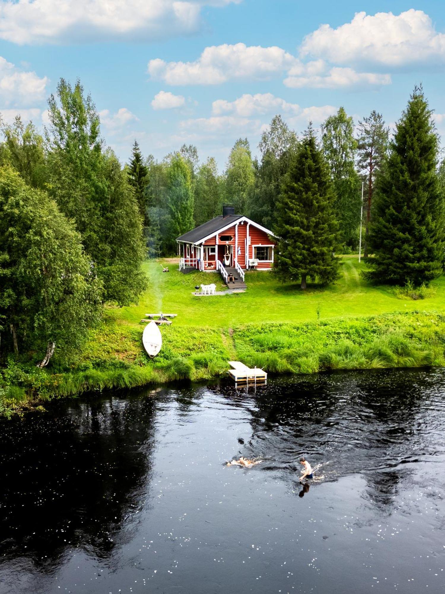 Lapin Villa Hiisi Joen Rannalla Рануа Экстерьер фото